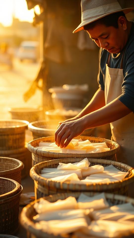 Cách làm bánh tráng phơi sương đúng điệu
